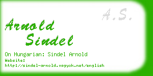 arnold sindel business card